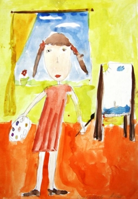 Отаханова Анна,8 лет, "Я рисую"