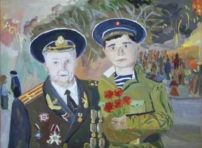 Полубенко Ксения,  "Спасибо деду за Победу!",15 лет.