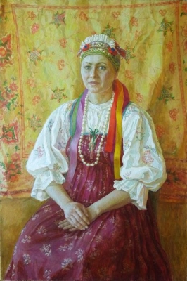 "Орловская красавица" 2010г холст, масло 100х67