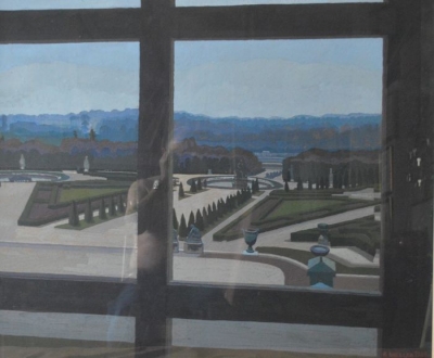 Лебедев В. И., "Версальский парк. Композиция №2", 2008 г. картон, гуашь.