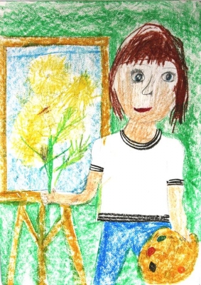 Прилепская Анастасия, 9 лет, "Я художник"